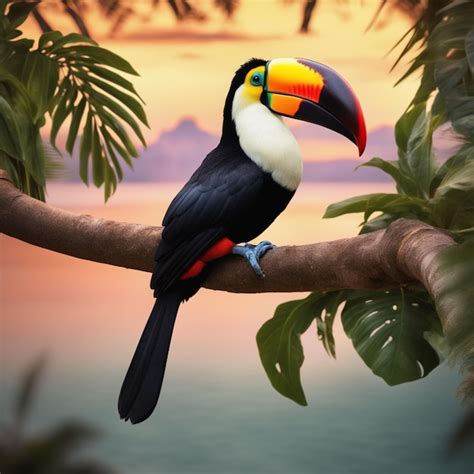 Premium AI Image | rainbowbilled toucan