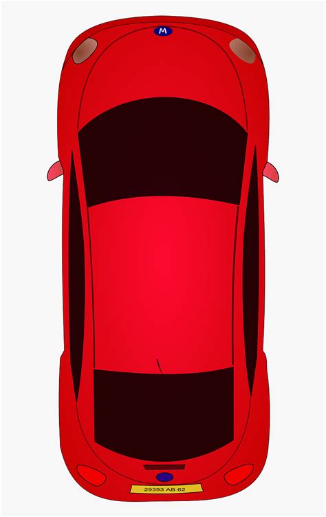 Sports Car Top View Clipart - 2d Cars Top View, HD Png Download - kindpng