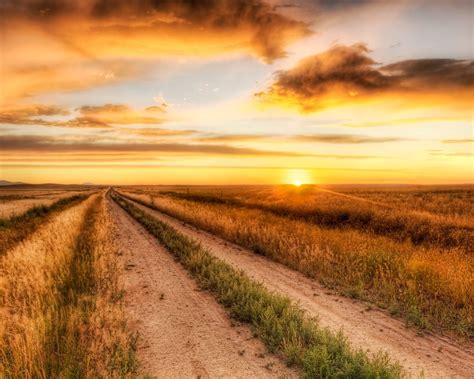 Country Field | Country sunset, Country roads, Landscape