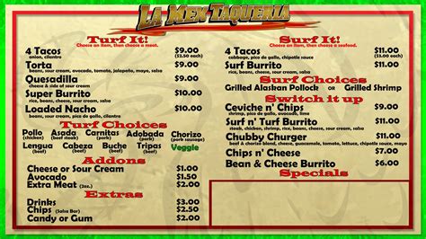 taco truck menu – WAG, Inc.