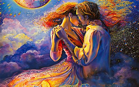 painting, Art, Couple, Love, dance with me Wallpapers HD / Desktop and Mobile Backgrounds