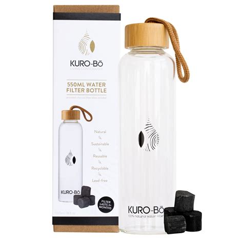 KURO-Bo - 550ml Go-Eco Glass Water Filter Bottle Set | Shop Today. Get it Tomorrow! | takealot.com