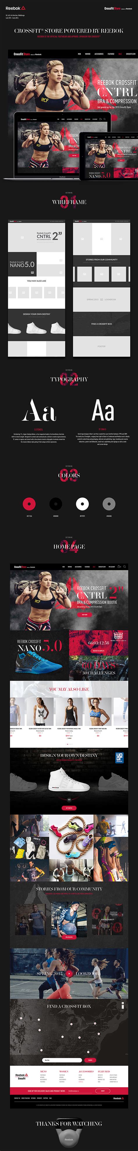 Reebok - CrossFit® Store on Behance