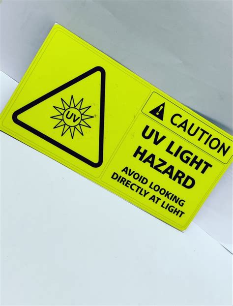 PVC Caution Label And Warning Sticker, For INDUSTRIAL, Packaging Type ...