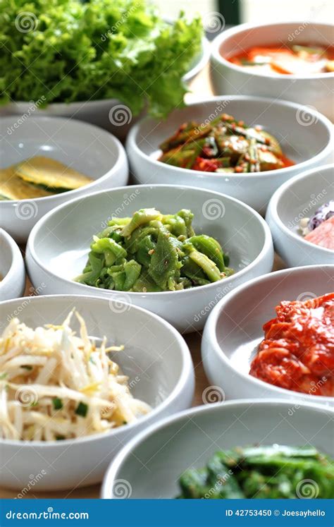 Kimchi Korean Bbq Side Dishes Stock Photo - Image: 42753450