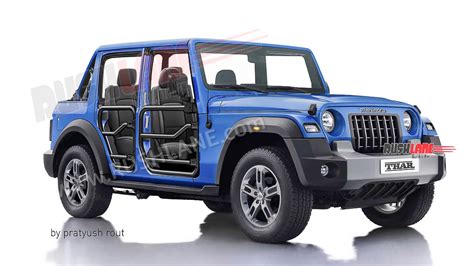 2023 Mahindra Thar 5 Door With Open Panels - New Render