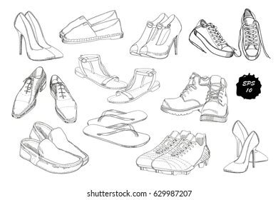 Introducir 72+ imagen drawing shoes - Abzlocal.mx