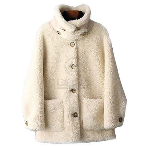 Women's Sheep Lambs Wool Coat | FREE Shipping Worldwide