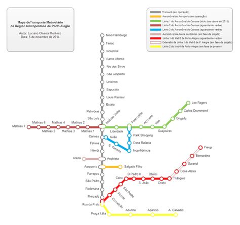 Porto Alegre Metro – Metro maps + Lines, Routes, Schedules