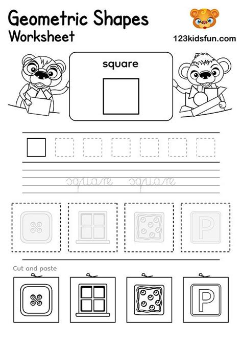 Free Printable Preschool Shapes Worksheets for Kids - Square Shape Worksheets For Preschool ...