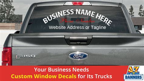 Custom Window Decals for Trucks: Why Your Business Needs Them