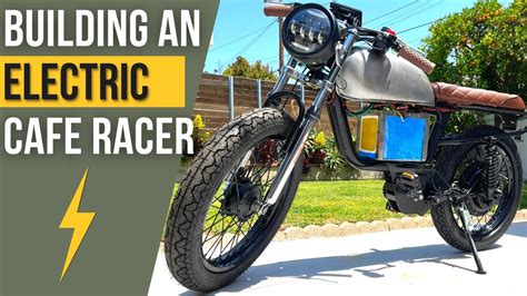 Building a Fully Electric Cafe Racer Motorcycle | Moped - YouTube