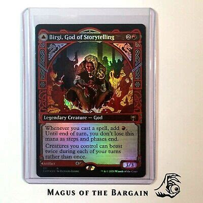 Birgi, God of Storytelling // Harnfel, Horn of Bounty SHOWCASE FOIL ...