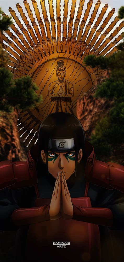 Download Intense Hashirama Phone Fanart Wallpaper | Wallpapers.com