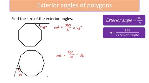 Exterior angles of polygons - YouTube