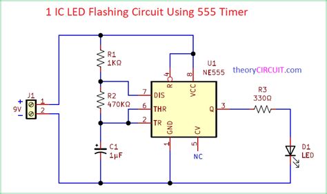 Simple Led Flasher Circuit Diagram