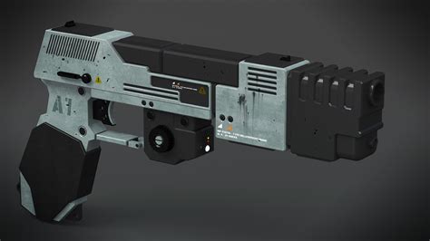 ArtStation - Scifi Pistol Conceptart