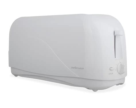 White Cooltouch 4 Slice Toaster - Mellerware 24440 | Mellerware