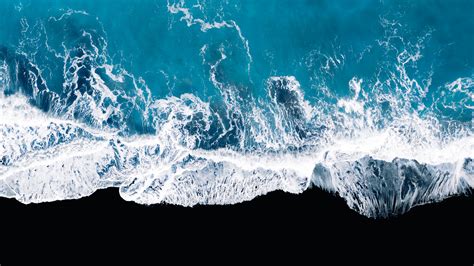 Ocean Waves Aerial View Wallpapers | HD Wallpapers