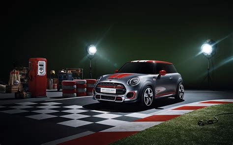 Wallpaper ID: 735638 / Mini Cooper Concept, john, 2K, red, concept, works, Mini Cooper ...