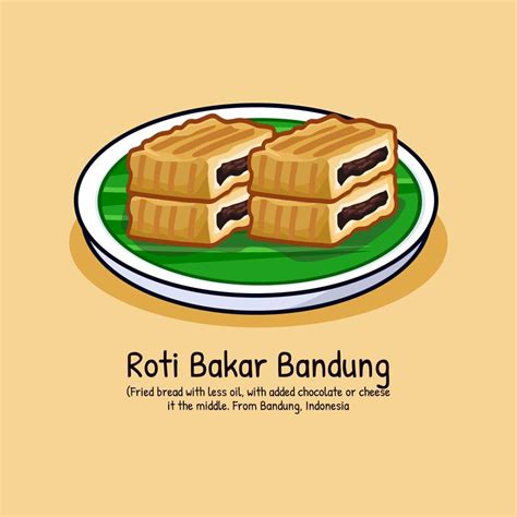 Roti bakar Bandung mean toasted bread with fill chocolate cheese ...