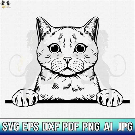 Cat Svg, Cute Cat Svg, Cat Clipart, Cat Cricut, Cat Cutfile, - Inspire ...