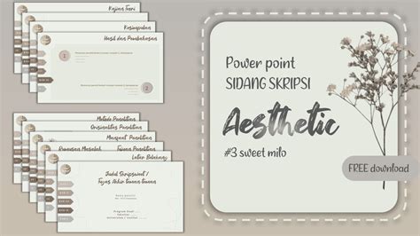 Download Template Ppt Aesthetic Untuk Sidang Skripsi D 4 - IMAGESEE