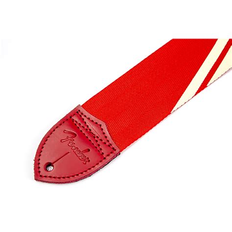 Fender Competition Stripe Guitar Strap - Red/Cream