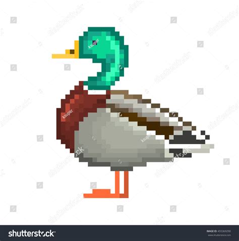 665 Pixel Art Duck Images, Stock Photos & Vectors | Shutterstock