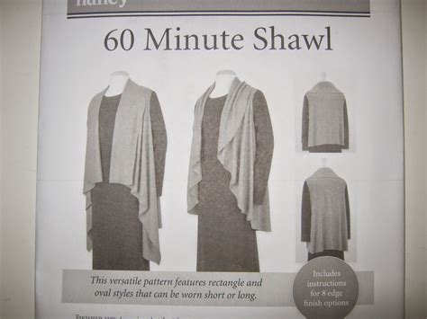 Sew Plus: 60 Minute Shawl Pattern-Easy!