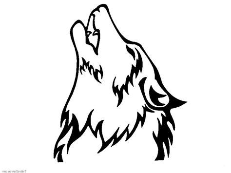 Wolf Howling Drawing | Free download on ClipArtMag