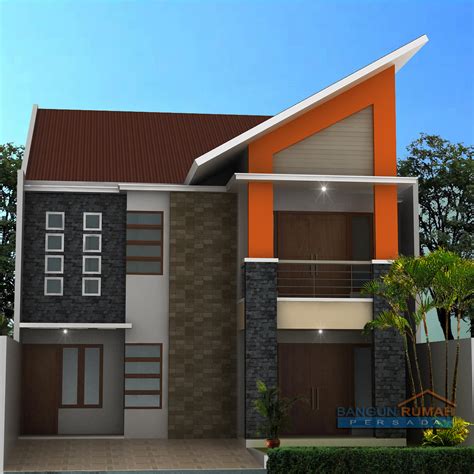 Desain Rumah 9 x 15 M2 Dua Lantai Ada Mushola ~ Desain Rumah Online