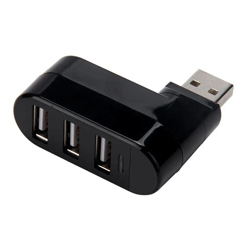 Adapter Usb 3 Ports USB 2.0 Mini Rotate Splitter Adapter Hub for PC Notebook Mac Laptop ...