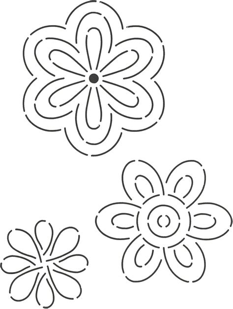 Amazon.com: Quilting Creations DAY11QC Flowers Quilt Stencil