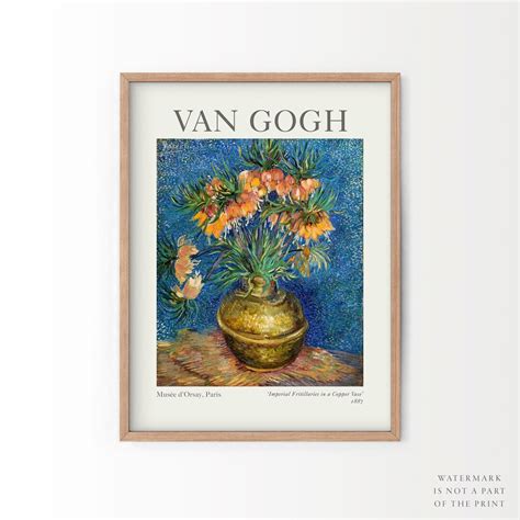 Van Gogh Print, Van Gogh Flowers, Women Bedroom Decor, Wedding Gift ...