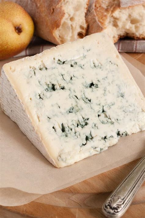 French Bleu D`Auvergne Cheese Stock Image - Image of french, food ...