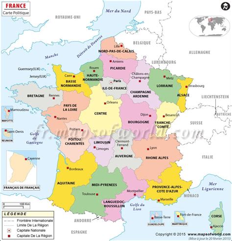 La Carte Politique De La France - My blog