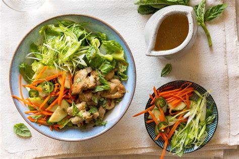 Banh mi chicken salad with quick pickles and sesame-miso dressing | Sunbasket