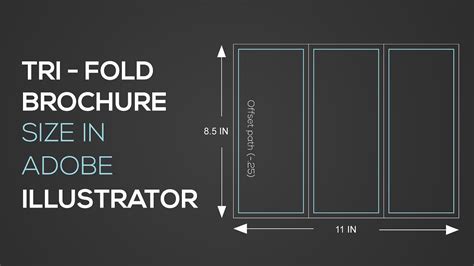 Tri - Fold Brochure Size In adobe Illustrator - YouTube