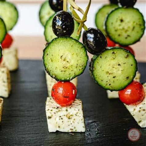 Easy Greek Salad Skewers Recipe