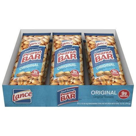 Lance Peanut Bar, 6 Count Tray of Snack Bars - Walmart.com - Walmart.com