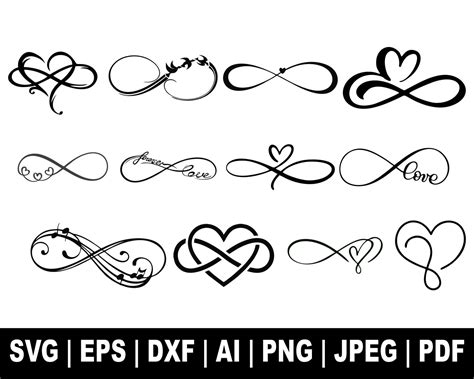 Infinity Love Svg Bundle Infinity Svg Bundle Heart Svg - Etsy Canada