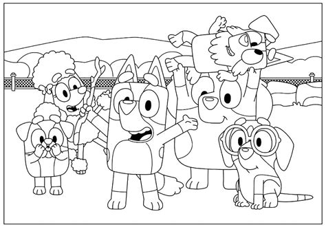 Bluey Free Printable coloring page - Download, Print or Color Online for Free