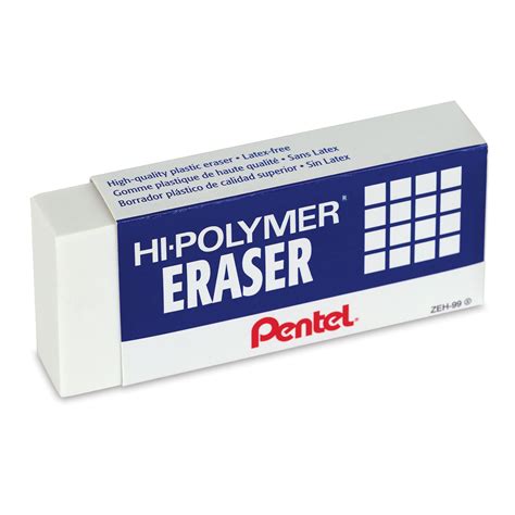 Pentel Hi-Polymer Eraser - Super XL, White | BLICK Art Materials