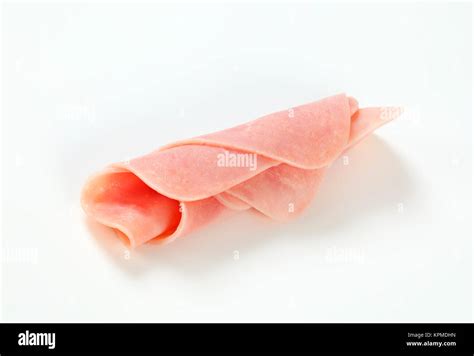 Thin slices of ham Stock Photo - Alamy