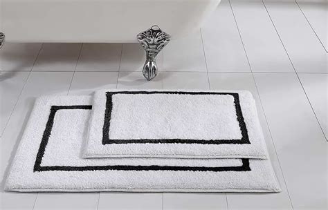 Amazon.com: black and white bathroom rug