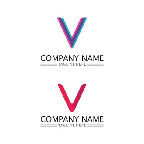 Premium Vector | V letter logo template vector