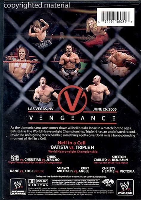 WWE: Vengeance 2005 (DVD 2005) | DVD Empire