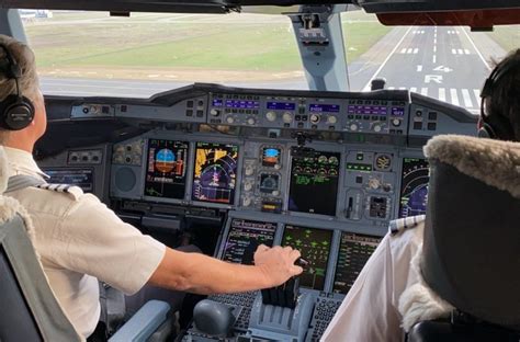 Emirates A380 Cockpit