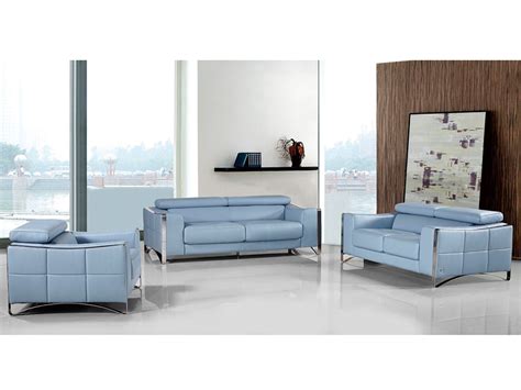 Light Blue Leather Sofa Set - Shop for Affordable Home Furniture, Decor, Outdoors and more